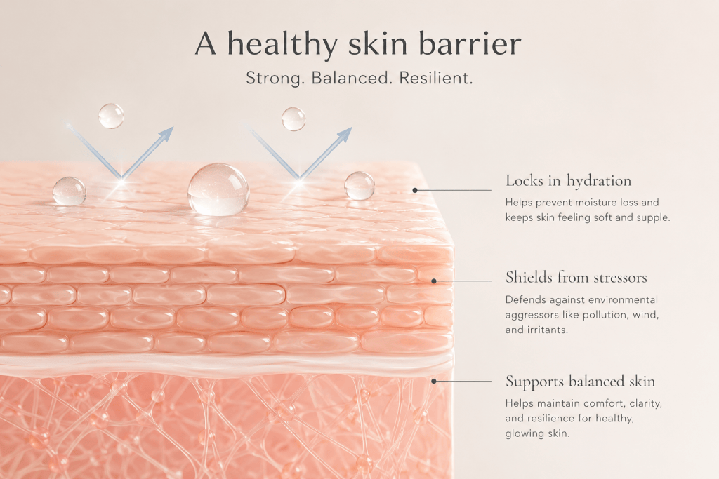 illustration of a skin barrier